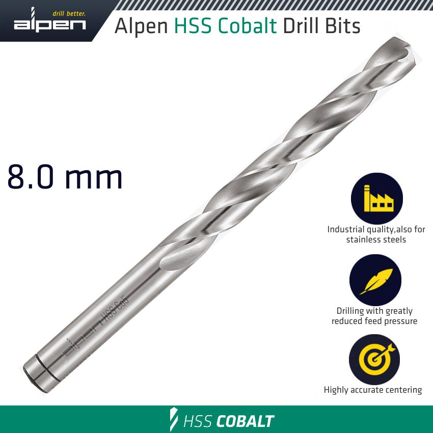 (image for) Hss Cobalt Drill Bit 8.0mm