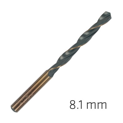 (image for) Hss Sprint Master 8.1mm Bulk Din 338 Alpen Drill Bit