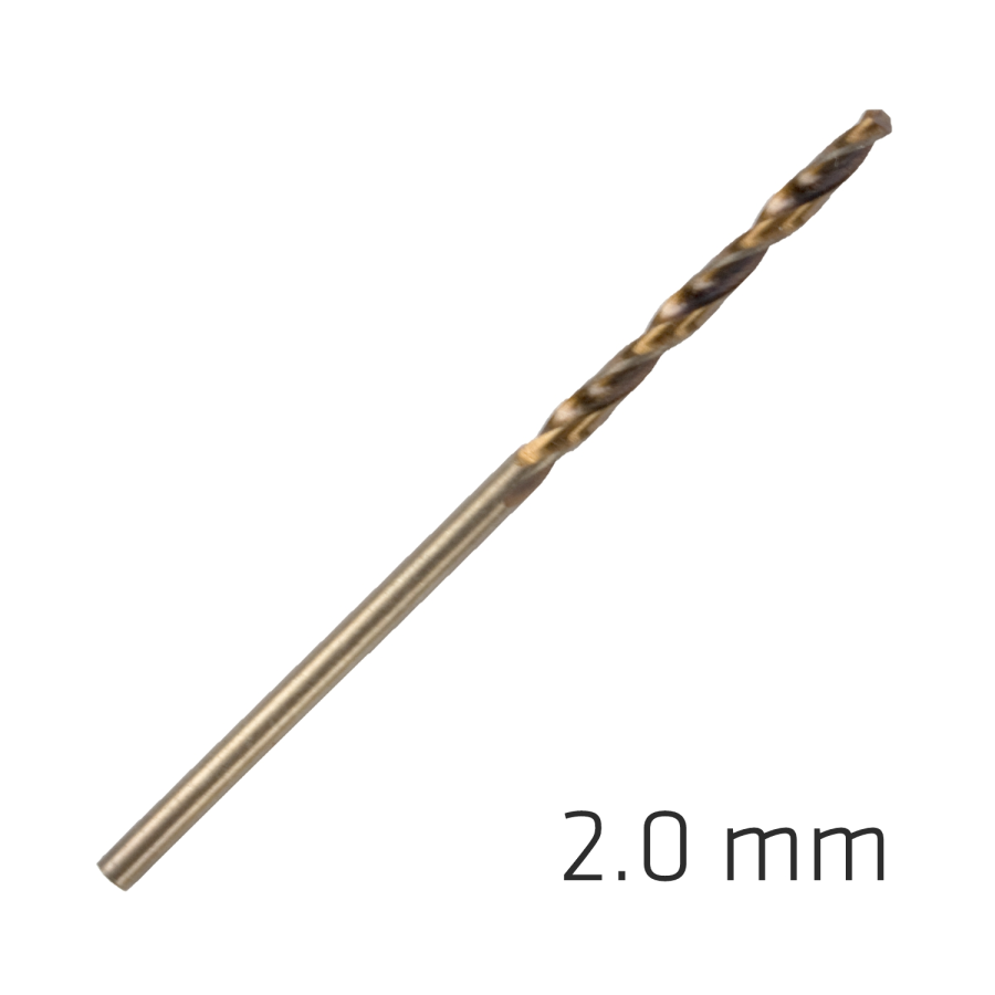 (image for) Hss Sprint Master 2.0mm 10-pack Hang Tag Din 338 Alpen Drill Bits