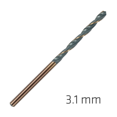 (image for) Hss Sprint Master 3.1mm 10-pack Hang Tag Din 338 Alpen Drill Bits
