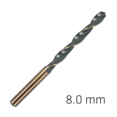 (image for) Hss Sprint Master 8.0mm 10-pack Hang Tag Din 338 Alpen Drill Bits