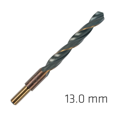 (image for) Hss Sprint Master 13.0mm Red Shank 9.5mm X1 Sleeved Din338 Alpen Drill