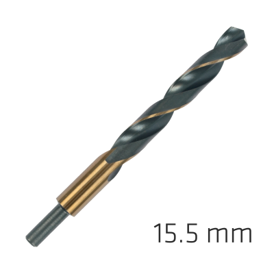 (image for) Hss Sprint Master 15.5mm Red Shank 9.5mm X1 Sleeved Din338 Alpen Drill