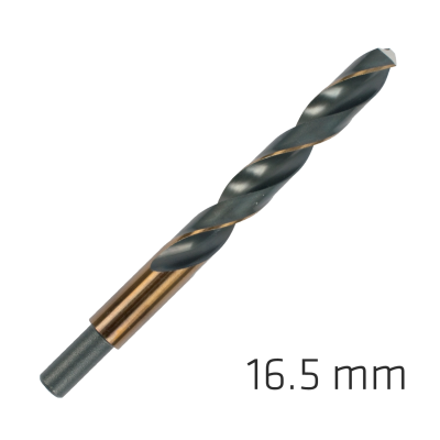 (image for) Hss Sprint Master 16.5mm Red Shank 12.5mm X1 Sleeved Din338 Alpen Dril