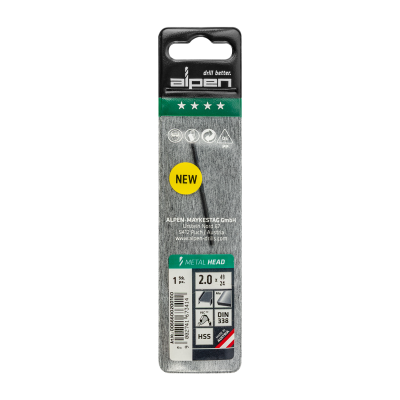 (image for) HSS METAL HEAD 2.0MM DIN 338 RN