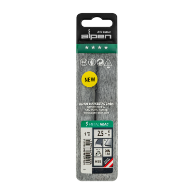 (image for) HSS METAL HEAD 2.5MM DIN 338 RN