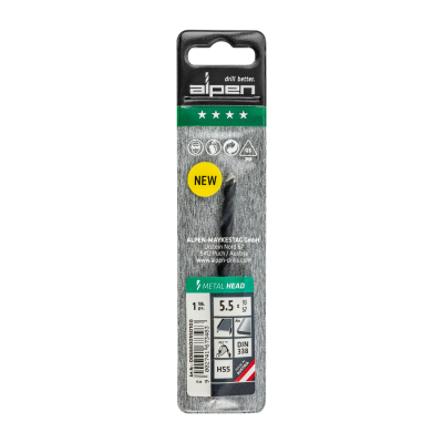 (image for) HSS METAL HEAD 5.5 TRI-FLAT DIN 338 RN