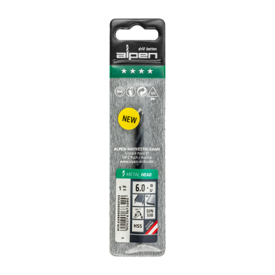 (image for) HSS METAL HEAD 6.0 TRI-FLAT DIN 338 RN