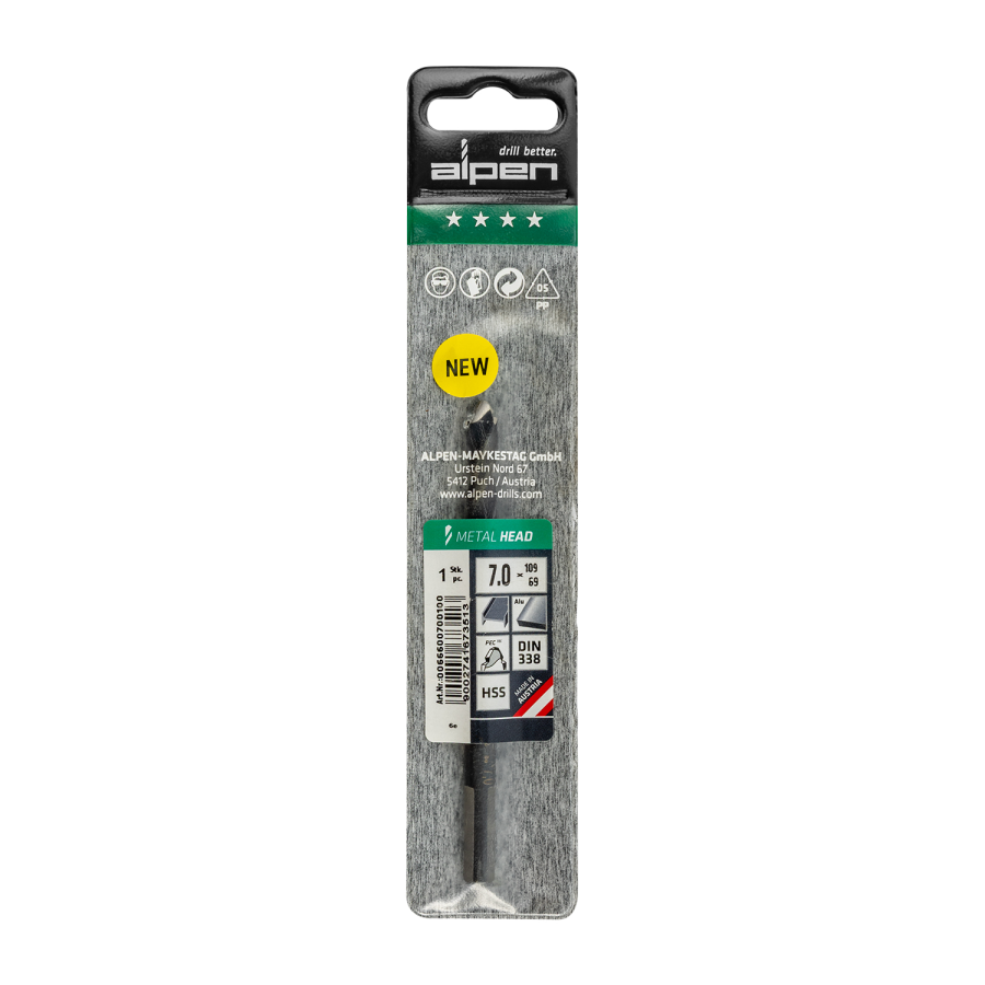 (image for) HSS METAL HEAD 7.0 TRI-FLAT DIN 338 RN