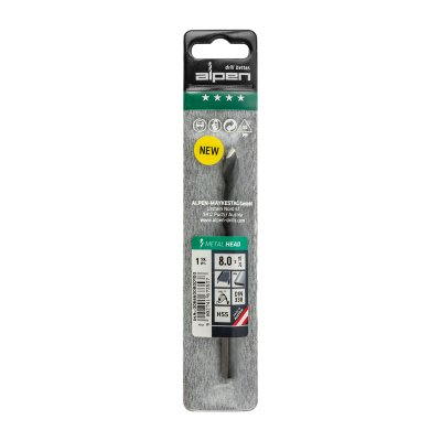 (image for) HSS METAL HEAD 8.0 TRI-FLAT DIN 338 RN