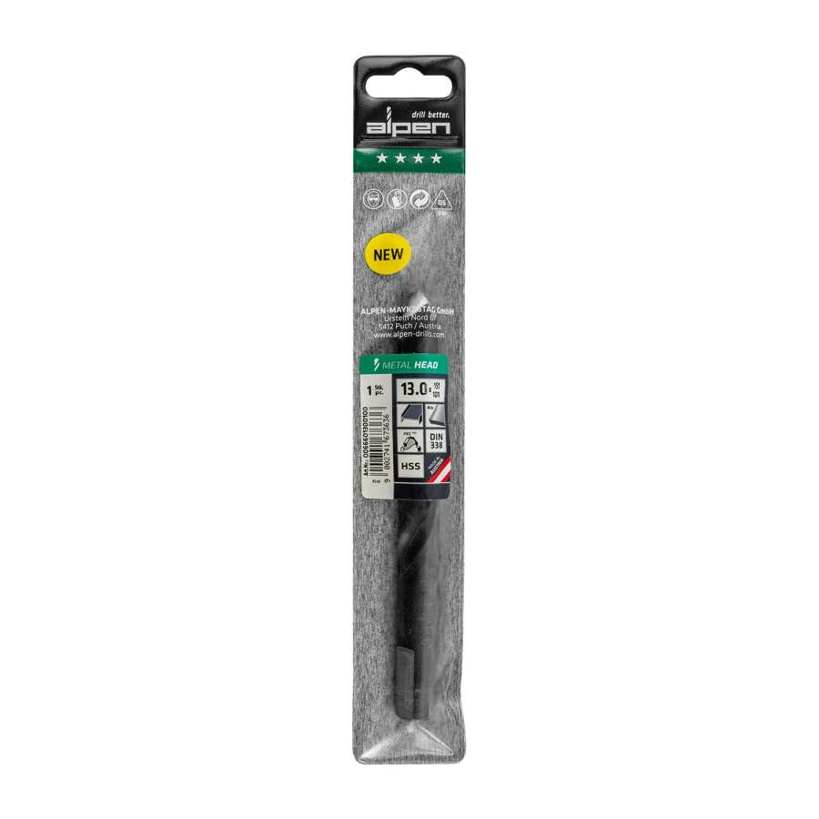(image for) HSS METAL HEAD 13.0 TRI-FLAT DIN 338 RN