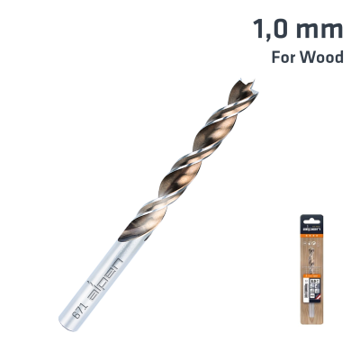 (image for) Timber Twist 1.0mm Wood Drill Bit (2) Sleeved