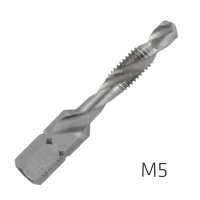 (image for) Alpen Combination Tap Plw M5 1/4' Shank