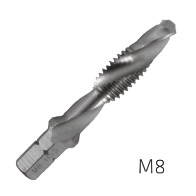 (image for) Alpen Combination Tap Plw M8 1/4' Shank