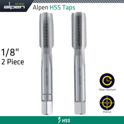 (image for) Hss Hand Tap Set Imperial G 1/8' Pouched