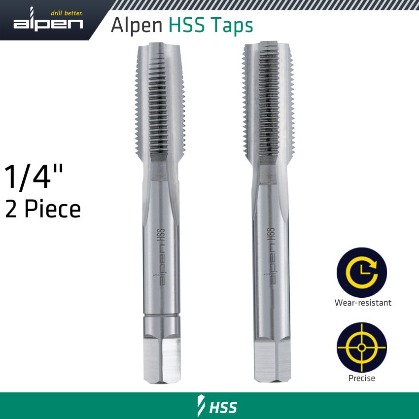 (image for) Hss Hand Tap Set Imperial G 1/4' Pouched
