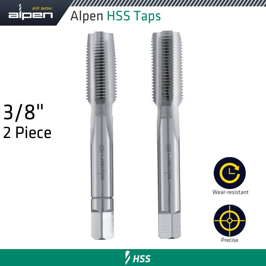 (image for) Hss Hand Tap Set Imperial G 3/8' Pouched