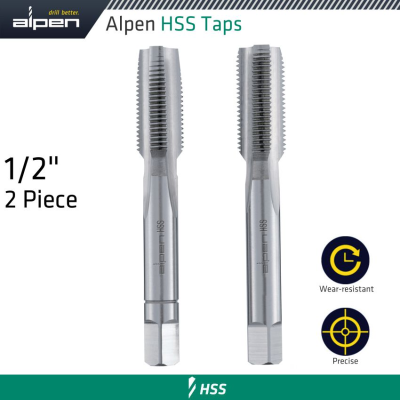 (image for) Hss Hand Tap Set Imperial G 1/2' Pouched