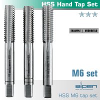 (image for) Hand Tap Set In Pouch M6 Hss 1.0mm Pitch