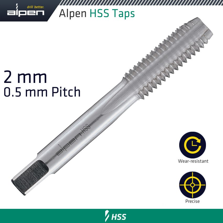 (image for) Tap 2mm Hss In Pouch 0.5mm Pitch