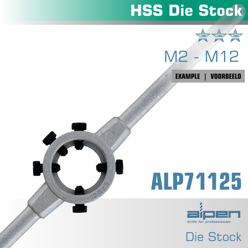 (image for) Die Stock 25x9mm In Pouch Hss