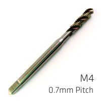 (image for) Machine Tap Cobalt 4mm Spiral Fluted In Pouch 0.7mm Pitch