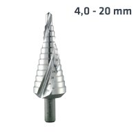 Alpen Hss Step Drill 4-20mm (image for) Alpen Hss Step Drill 4-20mm