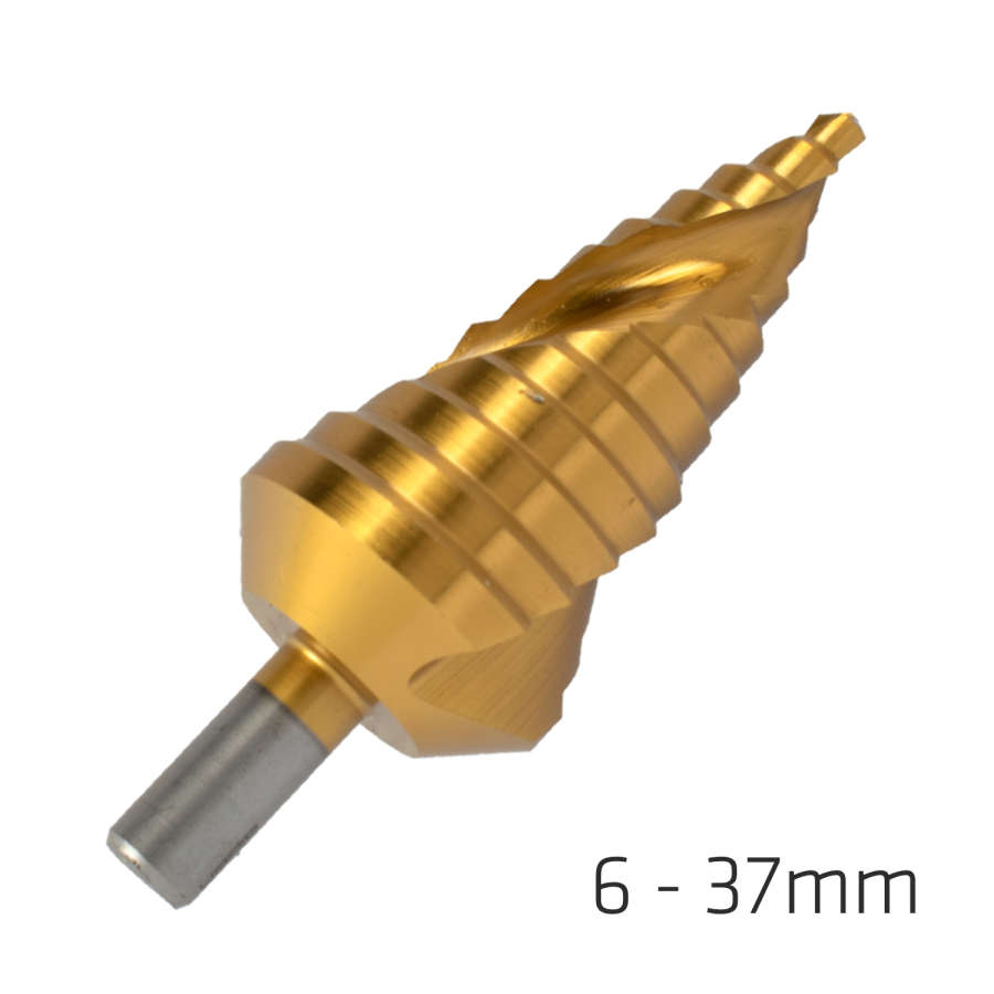 (image for) Alpen Step Drill Hss Co5 Tin 6-37mm