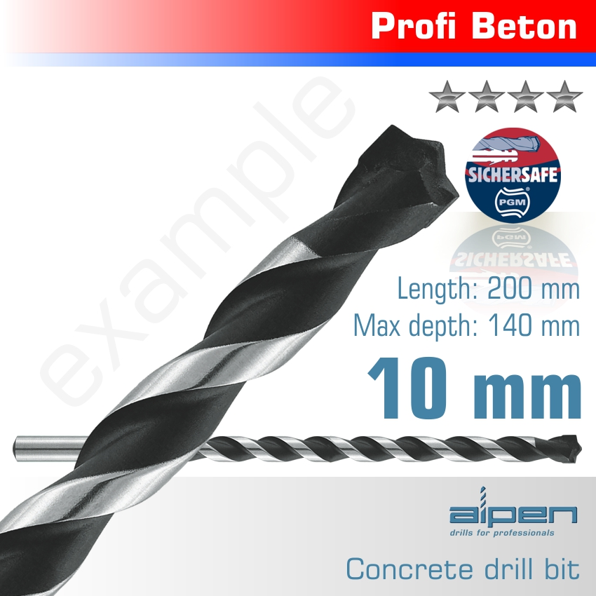 (image for) Concrete 10.0 X 200mm Profi Beton Drill Bit Masonry
