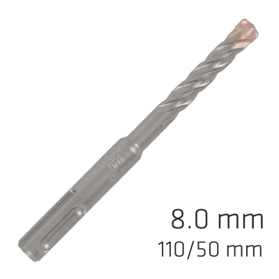 (image for) Force X 8.0 X 110/050 Sds-plus Rebar Drill Bit X4 Cutting Edges - Bulk