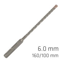 (image for) Force X 6.0 X 160/100 Sds-plus Rebar Drill Bit X4 Cutting Edges - Bulk