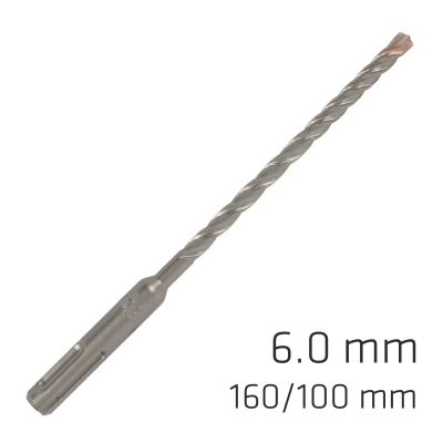 (image for) Force X 6.0 X 160/100 Sds-plus Rebar Drill Bit X4 Cutting Edges - Bulk