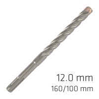 (image for) Force X 12.0 X160/100 Sds-plus Rebar Drill Bit X4 Cutting Edges - Bulk