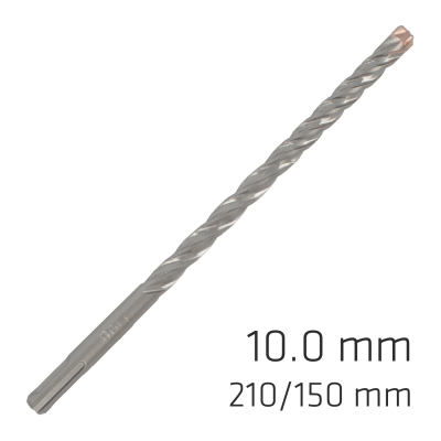 (image for) Force X 10.0 X 210/150 Sds-plus Rebar Drill Bit X4 Cutting Edges - Bul