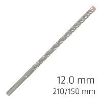 (image for) Force X 12.0 X 210/150 Sds-plus Rebar Drill Bit X4 Cutting Edges - Bul