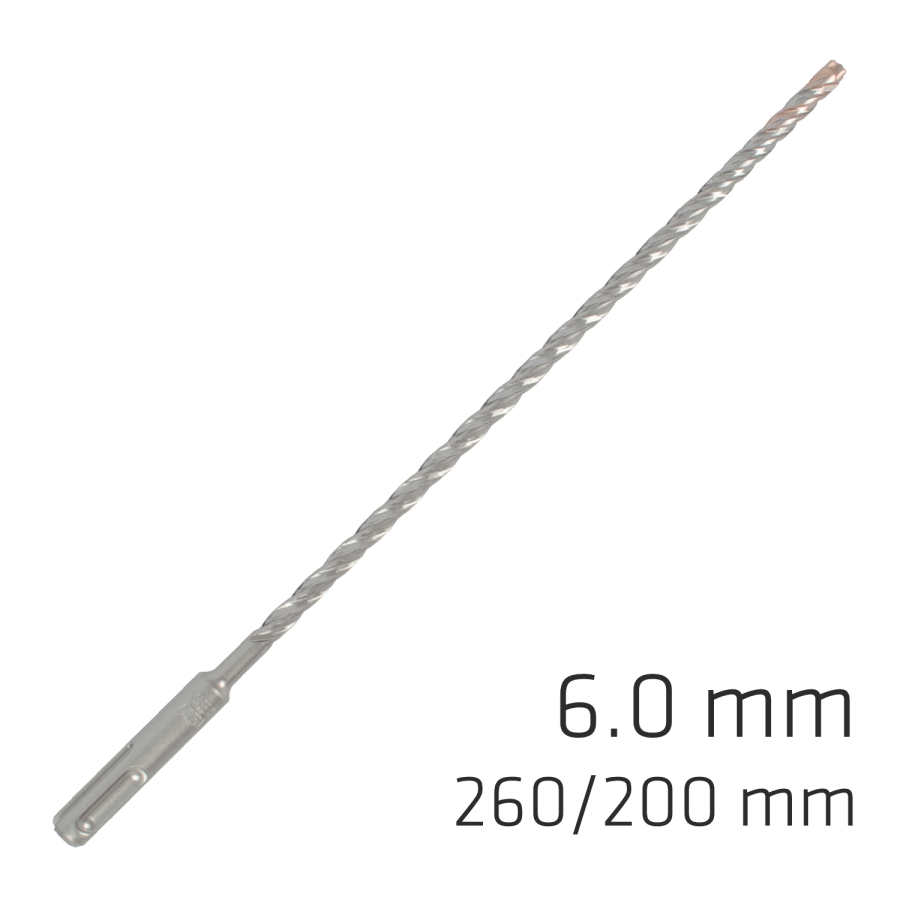 (image for) Force X 6.0 X 260/200 Sds-plus Rebar Drill Bit X4 Cutting Edges - Bulk
