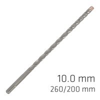 (image for) Force X 10.0 X 260/200 Sds-plus Rebar Drill Bit X4 Cutting Edges - Bul