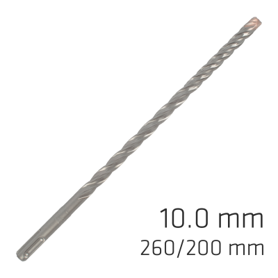 (image for) Force X 10.0 X 260/200 Sds-plus Rebar Drill Bit X4 Cutting Edges - Bul