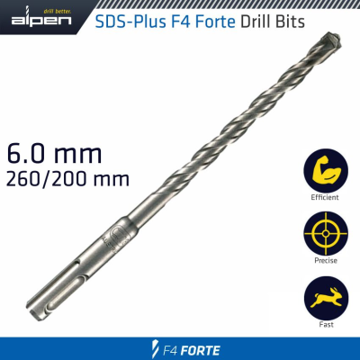 (image for) Sds Plus Bit 260 X 200mm 6mm Bulk