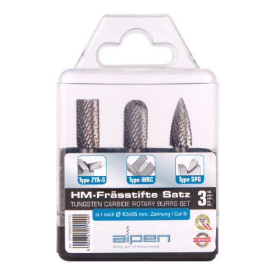 (image for) Tungsten Burr Set 3piece