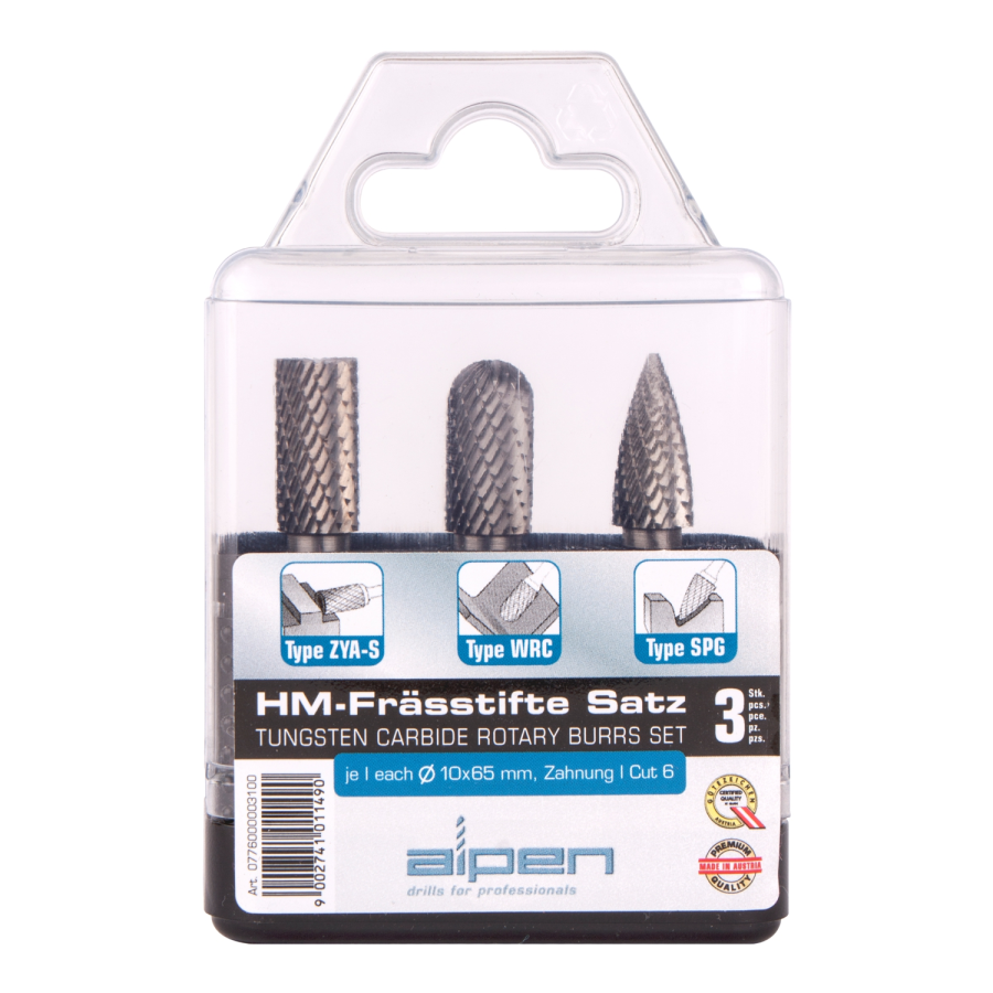 (image for) Tungsten Burr Set 3piece