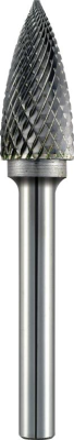(image for) Tc Rotary Burr 6mm Arc Pointed Nose For Hard Metals
