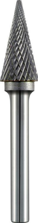 (image for) Tc Rotary Burr 6mm Conical Pointed Nose For Hard Metals