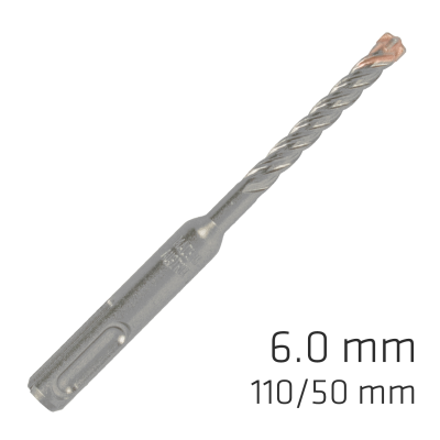 (image for) Force X 6.0 X 110/050 Sds-plus Rebar Drill Bit X4 Cutting Edges