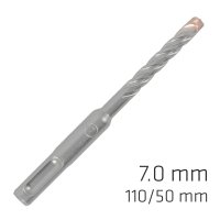 (image for) Force X 7.0 X 110/050 Sds-plus Rebar Drill Bit X4 Cutting Edges