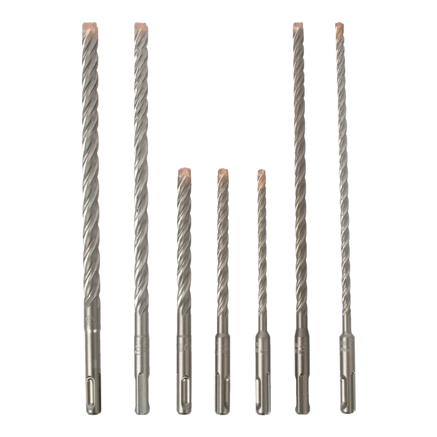 (image for) Force X Sds-plus Mix Box 7 Pcs. 6.0/ 8.0/ 10.0 Mm X 160 And 6.0/ 8.0/