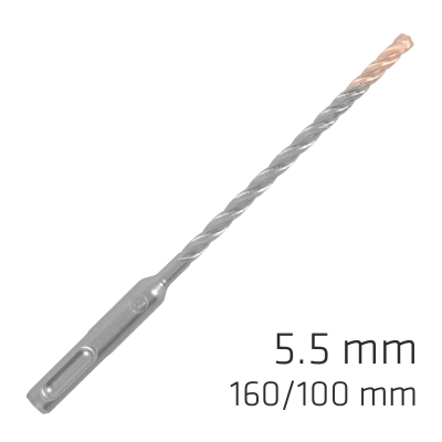 (image for) Force X 5.5 X 160/100 Sds-plus Rebar Drill Bit X4 Cutting Edges