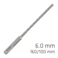 (image for) Force X 6.0 X 160/100 Sds-plus Rebar Drill Bit X4 Cutting Edges