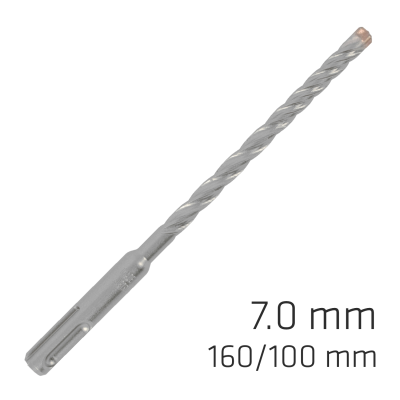 (image for) Force X 7.0 X 160/100 Sds-plus Rebar Drill Bit X4 Cutting Edges