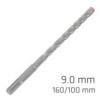 (image for) Force X 9.0 X 160/100 Sds-plus Rebar Drill Bit X4 Cutting Edges